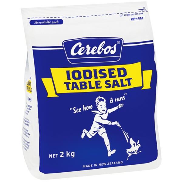 Cerebos Iodised Table Salt 2kg OfficeMax NZ