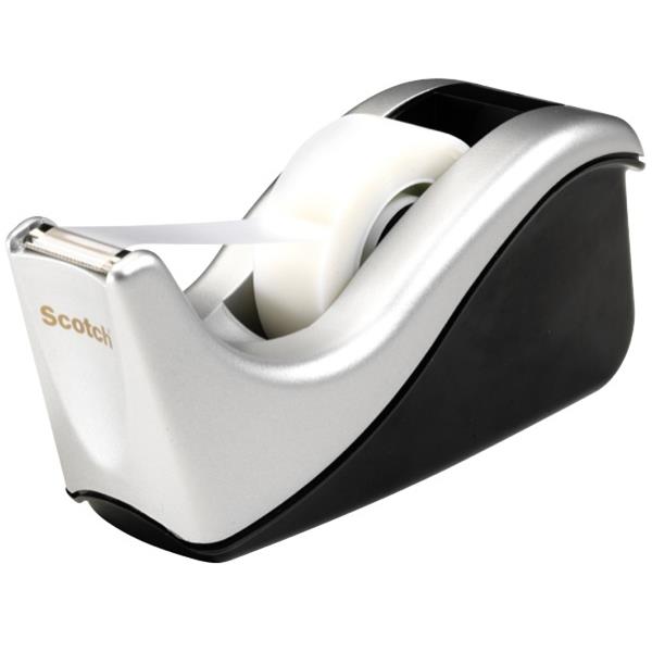 Scotch® C60 Tape Dispenser 19mm Silver/Black OfficeMax NZ