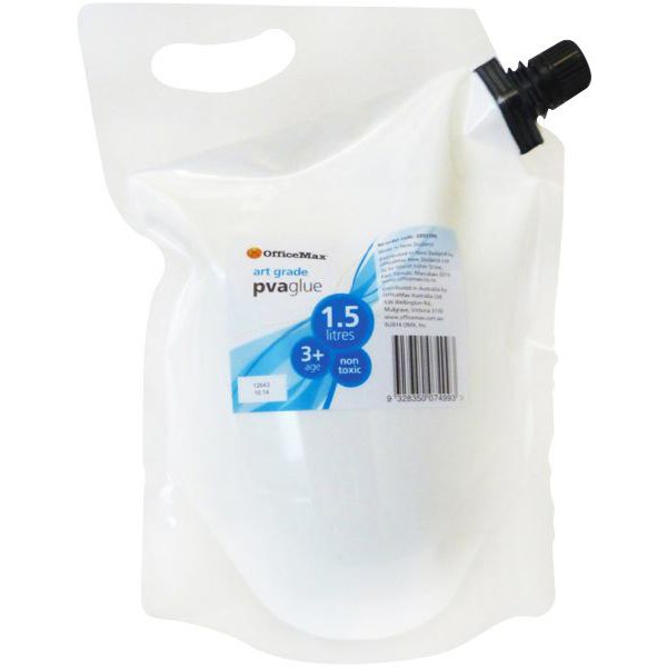 OfficeMax School Supplies PVA Glue Art Grade 1.5 Litre OfficeMax NZ