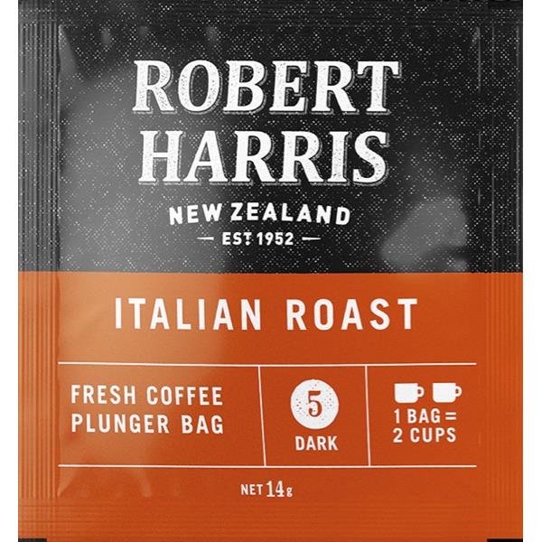 Robert Harris Italian Roast Plunger Coffee 14g, Box of 50 OfficeMax NZ