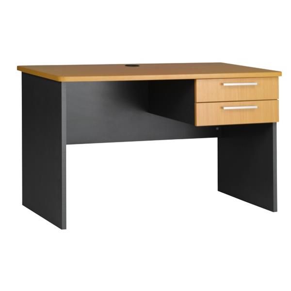 Emerge Desk OD215 with Drawers 1200mm Beech/Ironstone OfficeMax NZ