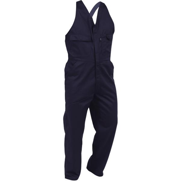 Easy Action Polycotton Overalls 300gsm Size 16 Navy OfficeMax NZ