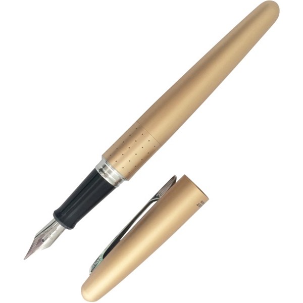 Pilot MR1 Black Ink Fountain Pen Gold Barrel OfficeMax NZ