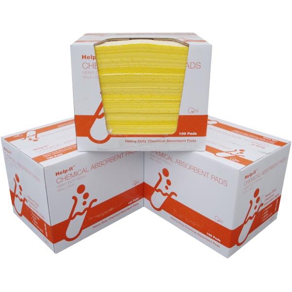 Helpit Spill Kit Absorbent Pads, Carton of 100 OfficeMax NZ