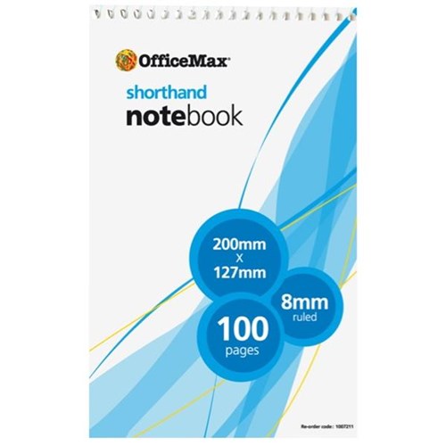 OfficeMax Shorthand Notebook Top Opening 100 Pages OfficeMax NZ