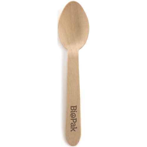 Biopak Disposable Wooden Teaspoon 100mm, Pack of 100 OfficeMax NZ
