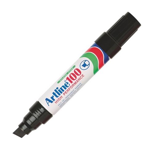 Artline 100 Black Extra Broad Marker OfficeMax NZ