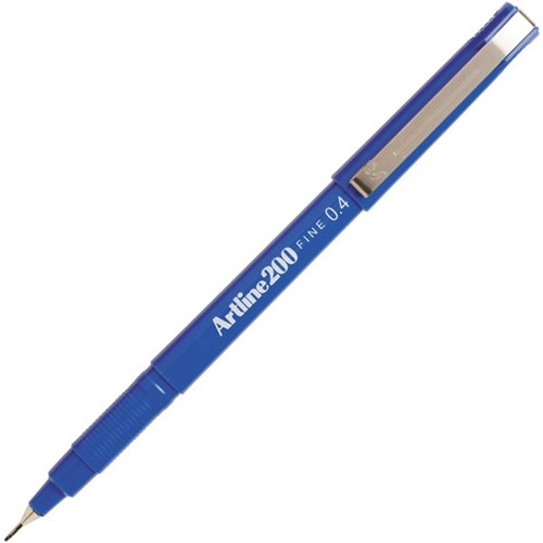 Artline 200 Blue FineLiner Pen 0.4mm Fine Tip