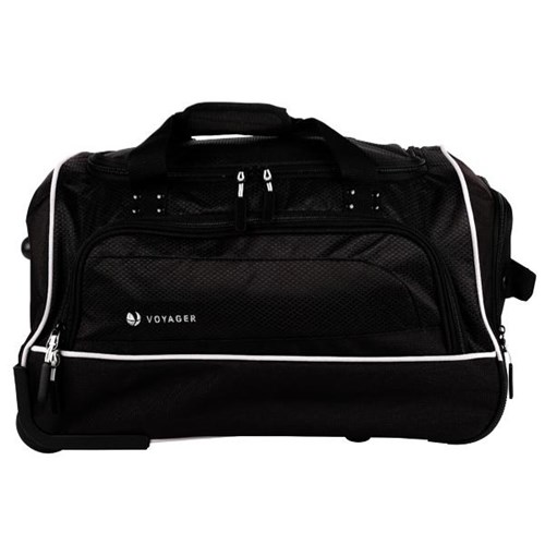 Voyager Traverse Duffle Bag 2 Wheel 660mm 2.6kg Black OfficeMax NZ
