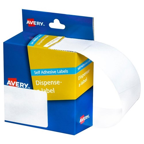 Avery Rectangular Dispenser Labels DMR8943W 89x43mm White, Box of 100