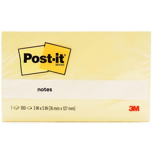 Post-it® Notes 655 Original 76x127mm Yellow