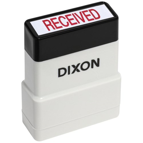Dixon 012 Self-Inking Stamp RECEIVED Red