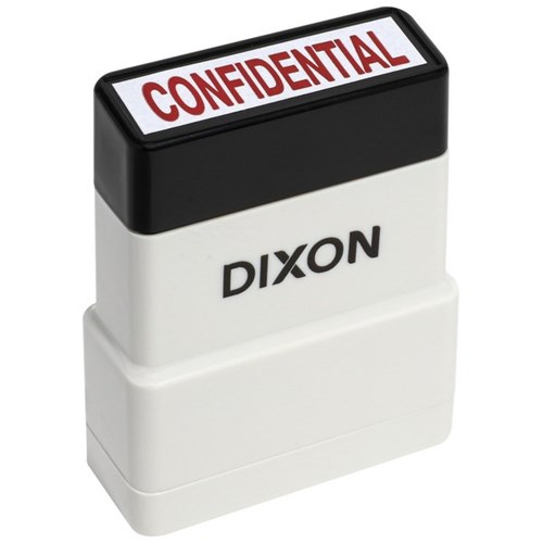 Dixon 002 Self-Inking Stamp CONFIDENTIAL Red