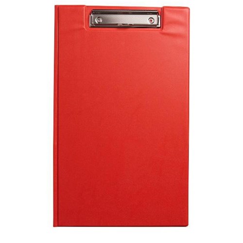 OfficeMax PVC Clipboard Folder Foolscap Red