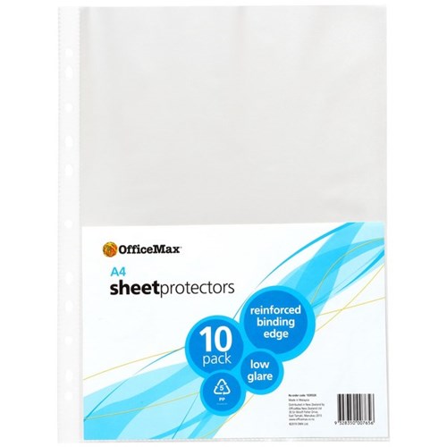 OfficeMax Copysafe Pockets A4 Clear, Pack of 10