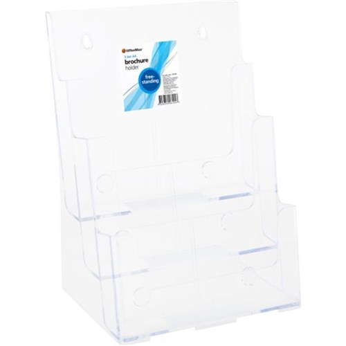 OfficeMax Brochure Holder Free Standing A4 3 Tier OfficeMax NZ