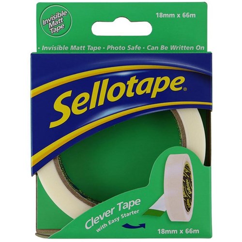 Sellotape Invisible Tape 18mm x 66m