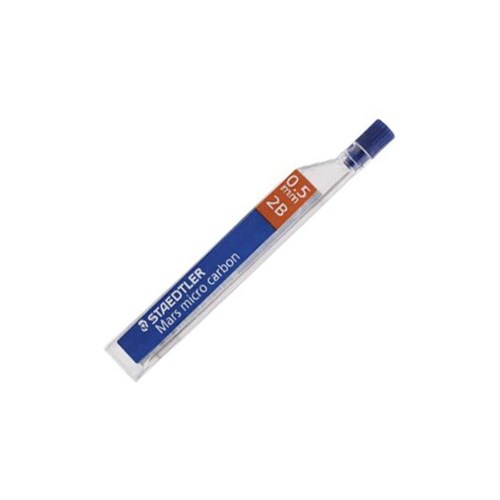 Staedtler Mars Micro Carbon 250 2B Pencil Leads 0.5mm, Pack of 12