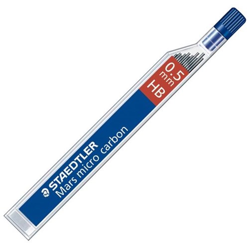 Staedtler Mars Micro Carbon 250 HB Pencil Lead 0.5mm, Pack of 12
