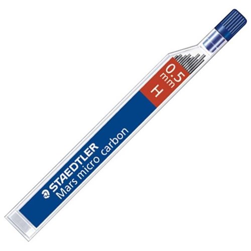 Staedtler Mars Micro Carbon 250 H Pencil Lead 0.5mm, Pack of 12
