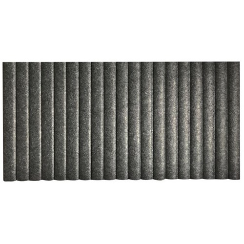 Boyd Visuals Acoustic Wave Wall Panel 2440x1220mm Dark Grey