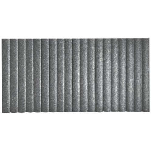 Boyd Visuals Acoustic Wave Wall Panel 2440x1220mm Light Grey