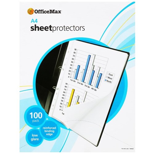 OfficeMax Copysafe Pockets A4 Clear, Box of 100