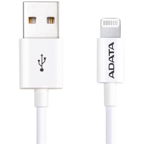 Adata USB-A to Lightning Cable 1m White