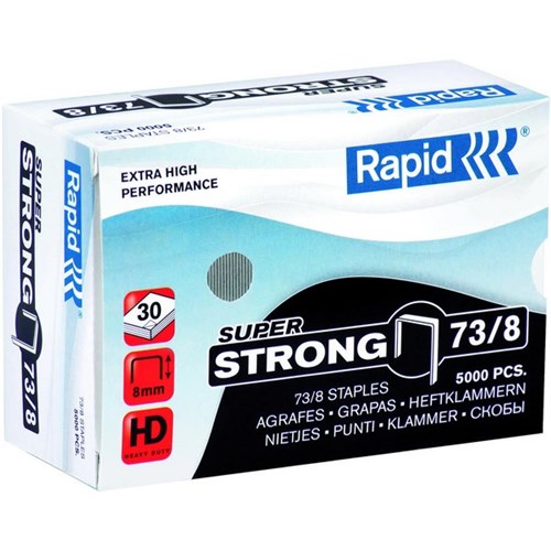 Rapid Staples 73/8 8mm, Pack of 5000