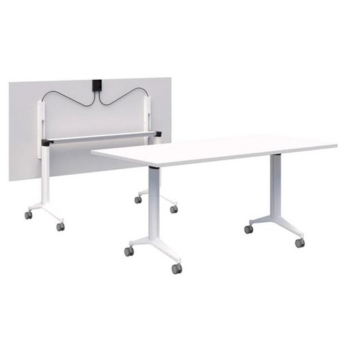 Fiord Flip Table 1200mm Snow Velvet/White