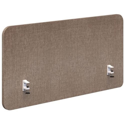 Fiord Side Mount Desk Screen 2000x650mm Keylargo Pumice/White