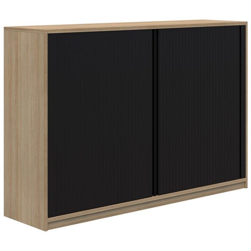 Mascot Tambour 1800mm Classic Oak with Black Doors