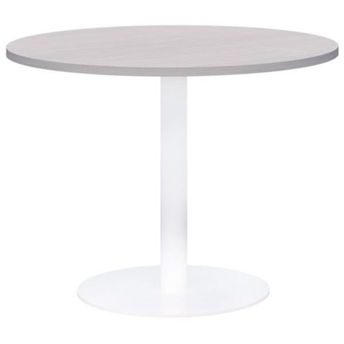 Accent Classic Round Meeting Table 1000DIA, Silver Strata Top with