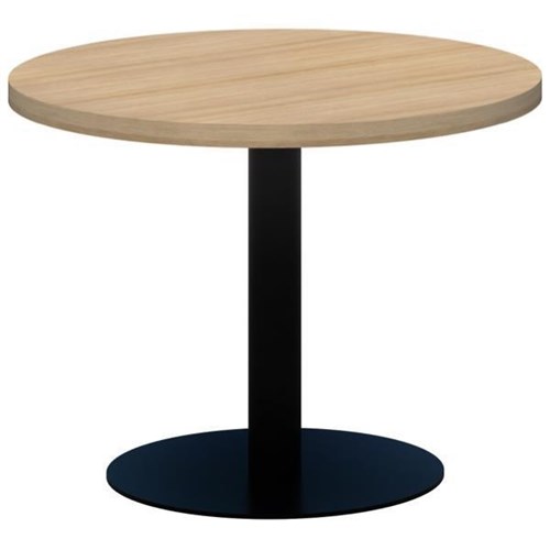Accent Classic Round Occasion Table 450DIA, Classic Oak Top with Black