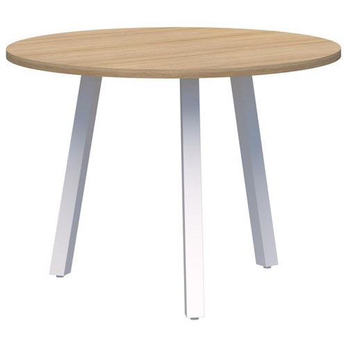 Fiord Round 3 Leg Table 800mm Classic Oak/White