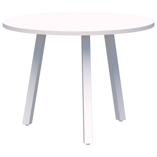 Fiord Round 3 Leg Table 900mm Snow Velvet/White