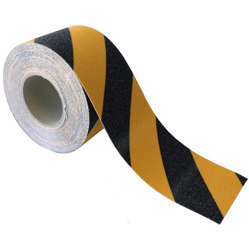 Esko Heavy Duty Grit Anti-Slip Safety Tape 100mm x 18m Black/Yellow