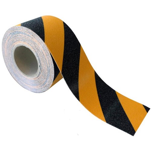 Esko Heavy Duty Grit Anti-Slip Safety Tape 100mm x 18m Black/Yellow