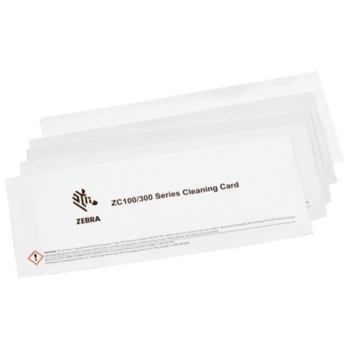 Zebra Cleaning Card Kit 105999-311-01 For ZC100/300