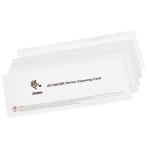 Zebra Cleaning Card Kit 10599931101 For ZC100/300 OfficeMax NZ