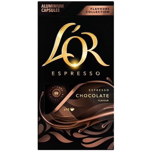 L'OR Espresso Espresso Chocolate Coffee Capsules, Pack of 10