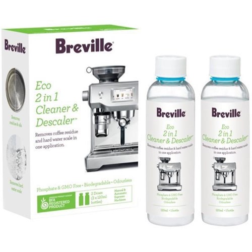 Breville 2-in-1 Coffee Machine Cleaner & Descaler, Pack of 2