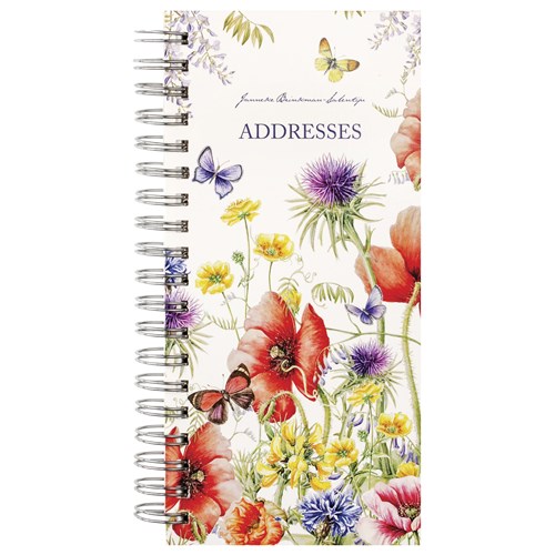 Milford J Brinkman Address Book 170x80mm Floral