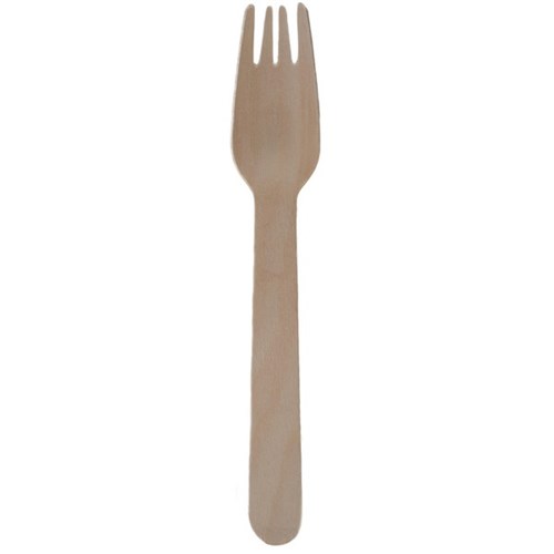 Disposable Wooden Forks 165mm, Pack of 100