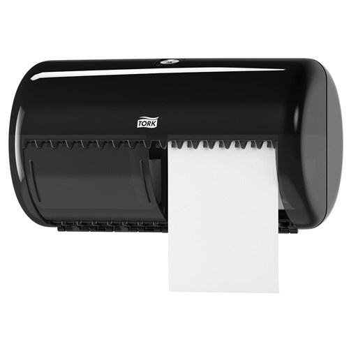 Tork Double Roll Toilet Tissue Dispenser Black