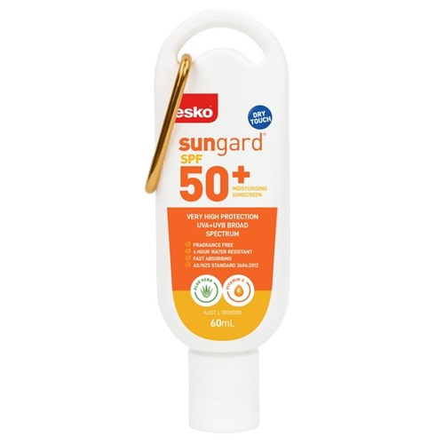 Sungard Sunscreen SPF50+ 60ml Bottle & Carabiner