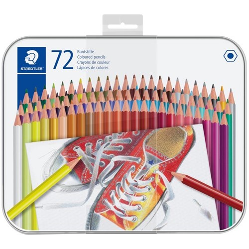 Staedtler Colour Pencil Tin, 72 per Pack