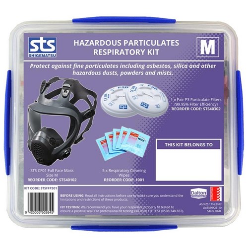 Shigematsu Full Face Hazardous Particles Respiratory Kit Medium