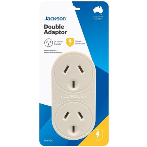 Jackson Vertical Double Adapter with Surge Protection