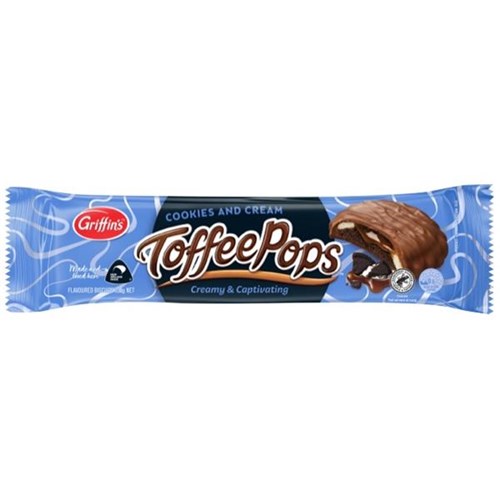 Griffin's Toffee Pops Cookies & Cream 200g OfficeMax NZ